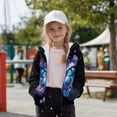 thumbnail image 2 of Uorisanigo Blue Butterfly Zip Up Hoodie Boys Girls Soft Plush Long Sleeve Hooded Sweatshirt Winter Jacket Pullover Tops with Pockets Kids Casual Coat Fall Outfits Trendy Clothes, 2 of 8