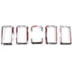 thumbnail image 3 of for Jimny Front Grille Insert + Headlight Cover Trim for 2019 2020 Silver, 3 of 5