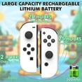 thumbnail image 6 of Wireless Controller Compatible with Switch for N-Switch/OLED/Lite,Wireless Wireless Controller Compatible with Switchs (L/R) Support Dual Vibration/Motion Control/Wake-up/Screenshot, 6 of 9