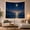 Starry Sea, variant on Full Moon Over Starry Night Ocean, Calming Celestial Art for Ocean Lovers, Ocean Night Wall Art, Housewarming Gift, Tapestry Wall Hanging for Bedroom, Living Room and Dorm