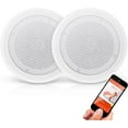 thumbnail image 1 of Pyle Pair 8” Bluetooth Flush Mount in-Wall in-Ceiling 2-Way Universal Home Speaker System Spring Loaded Quick Connections Polypropylene Cone Polymer Tweeter Stereo Sound 250 Watts, 1 of 4
