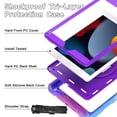 thumbnail image 2 of Funda LTROP para iPad 9ª generación, 10,2 pulgadas, con correa giratoria con función atril, color morado, 2 of 7