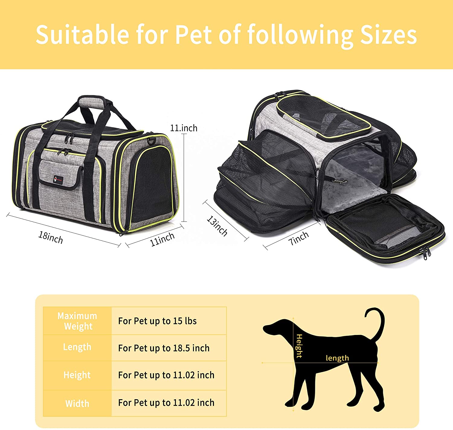 Cat Carrier Dog Carriers Airline 