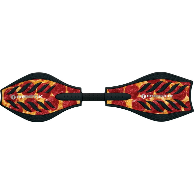 Razor RipStik Caster Board - Black/Pizza, 2 Wheeled Skateboard
