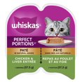 thumbnail image 1 of Whiskas Perfect Portions&nbsp;Chicken & Liver Entrée Wet Cat Food, 1 of 9