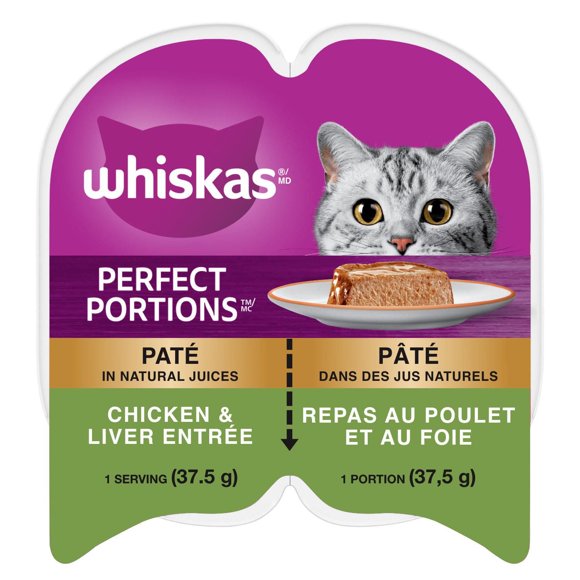 Whiskas Perfect Portions repas au poulet et au foie
