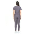 thumbnail image 3 of Scrubs for Women Set Ultra Stretch Form Fitting Womens Scrub Set (Charcoal, 3X-Large), 3 of 8
