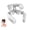 White*1, variant on Restify Pro Neck Device, Cordless Neuromodulation for Cervical Pain Relief, for Home Office & Travel
