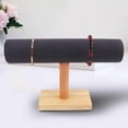 thumbnail image 2 of Jewelry Display Stand Storage Holder T Bar holder rack Wooden Wrist Watch Desk Large Gray, 2 of 9