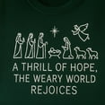 thumbnail image 2 of Embroidered A Thrill Of Hope The Weary World Rejoices Sweatshirt Gift For Christians, Religious Christmas Gift, Jesus Is The Reason Gift, 2 of 5