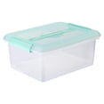 thumbnail image 4 of 14.5 Qt. Mint Storage Bins with Lids by Simply Tidy – Plastic Stackable Containers for Crafts - Home & Office Organization - 10 Pack, 4 of 4