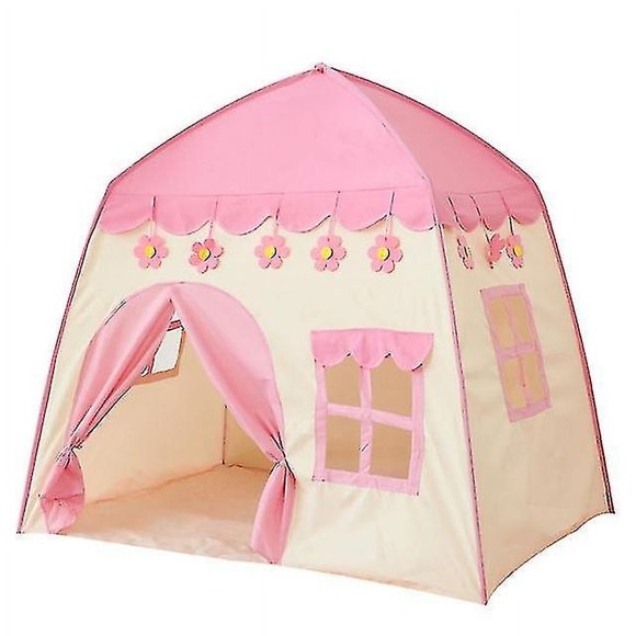 Portable Pop Up Castle Tent Playhouse Princess Outdoor Baby Toy Kids Play Tent House