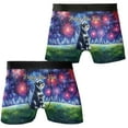 thumbnail image 3 of Happy New Year Schnauzer Family Cheer Winter Midnight Firework All Over Print Boxer Briefs Underwear for Men Dad Miniature Schnauzer Dog Lover - 02025, 3 of 6