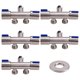 thumbnail image 2 of 5 Piezas Control Dual 1 en 2 Salida Válvula de Ángulo de Inodoro para Baño Lavadora Grifo de Válvula de Ángulo de Bidé de Agua Dual, 2 of 8