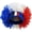 France, variant on Vjnyvs Football Game Flag Colored Fan Wigs Hat, National Flag Afro Fan Wig Headgear Funny Headwear for Soccer Match Celebration Flag Colorful Event Hairband