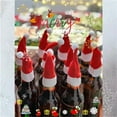 thumbnail image 7 of 10pcs Christmas Decorations Mini Christmas Hat Bottle Hat Christmas Small Hat Christmas Hat And Fork Set Christmas Decoration Accessories Tableware, 7 of 7