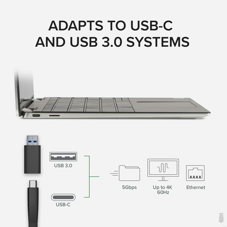 Docking Station USB 3.0 para Dos Monitores con HDMI y DisplayPort 4K