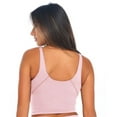 thumbnail image 3 of M&M SCRUBS Women’s Longline Wirefree Padded Medium Support Sports Bra (XX-Large, Pink), 3 of 5