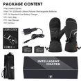 thumbnail image 3 of Sun Will 7.4V 2200 mAh Rechargeable Battery Heated Gloves, Unisex Warmth Ski Mittens XS-2XL, 3 of 8