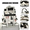 thumbnail image 3 of FORMRS Mini Backpack Purse for Women Travel Daypack Casual Shoulder Bag, Christmas Plaid Deer, 3 of 7