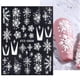 thumbnail image 1 of 8 Pegatinas para decoración de uñas con copos de nieve, calcomanías para puntas de uñas con tema navideño 3d, Navidad, 1 of 5