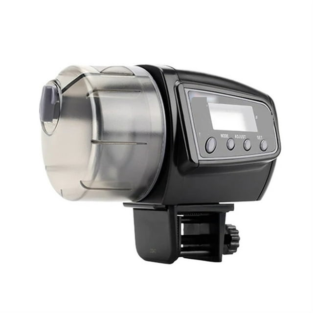 Digital Automatic Auto Tank Pond Fish Food Feeder With Aquarium Fishes Feeding Timer Auto Manual Pet Feeder Lcd Feeding Machine ,Large Capacity