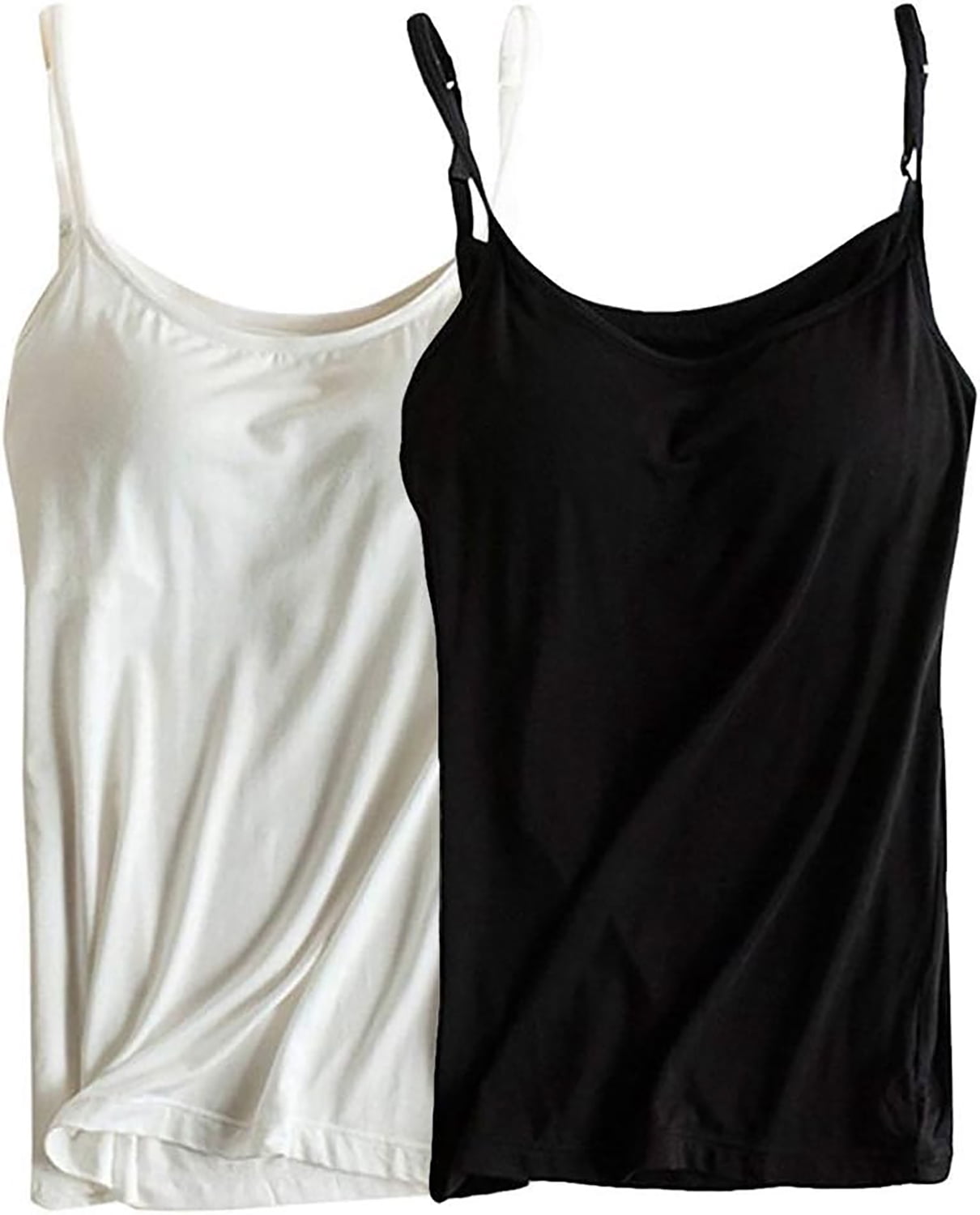 【2点☆】DEPT SILENT PADDED CAMISOLE Self Expressions Women's Wirefree Camisole with Foam Cups, Firm