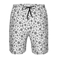 thumbnail image 4 of Wukai Nautical Themed Simple Anchors Print Beach Trunks with Compression Liner Swimsuit Quick Dry Beach Sports Shorts with Pocket-Medium, 4 of 8