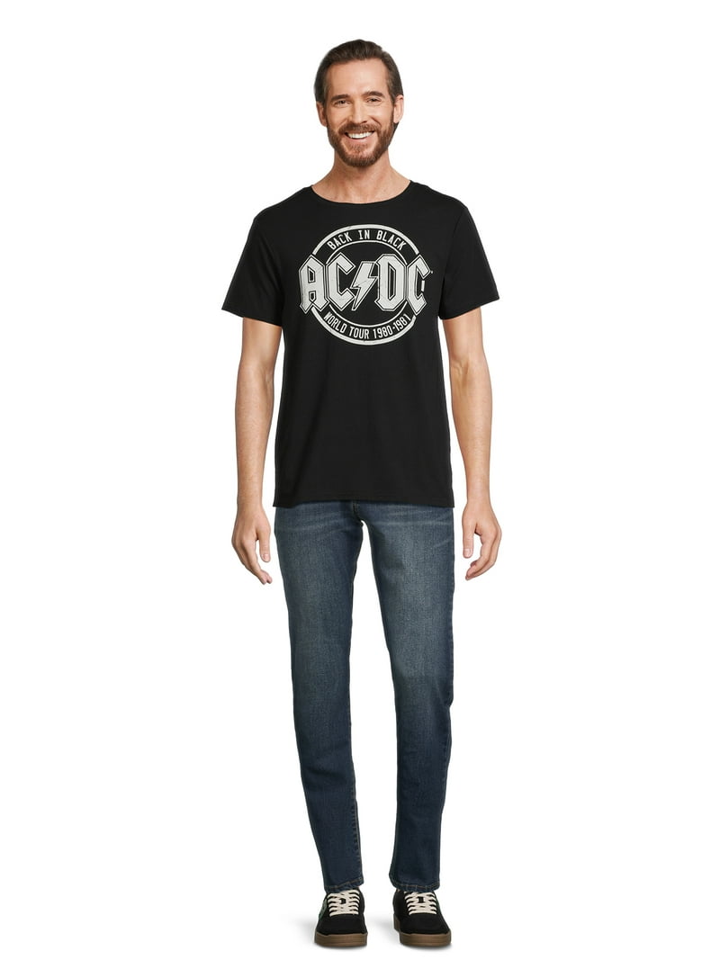 AC/DC Back In Black World Tour Men's & Big Men's Graphic Tee
