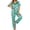 C-Pink Leaves, variant on Pajamas Sets for Women Short Sleeve Button Down Tops And Pants Sleepwear Soft Silk Satin Pjs Loungewear 2 Piece Outfit