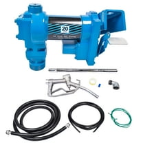 GELUOXI 20GPM 12V Fuel Transfer Pump with Nozzle Kit for Transfer of Gasoline Diesel Kerosene Blue