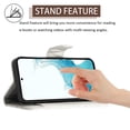 thumbnail image 4 of Allytech Wallet Case for Samsung Galaxy S23 with Card Cash Slots, Luxury Premium PU Leather Kickstand Shoulder Strap Lanyard Shockproof Anti-Fall Full Body Protective Flip Shell - White, 4 of 8