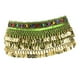 thumbnail image 3 of Danza del vientre Bufanda de cadera jinwen Traje Ropa Lentejuelas Borla Falda Cinturón de Cadera Verde Claro, 3 of 8
