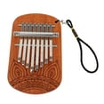 thumbnail image 5 of Portable Wooden Kalimba for Music Lovers with Clear Sound and Exquisite Design Brown Plastic 8tone, 5 of 8