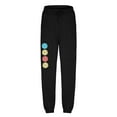 thumbnail image 3 of IROINNID Rollbacks Sweatpants for Women Casual Jogger Loose Fit Letter Printed Fall Winter Fitness Sport Printing Elastic Waist Long Sweatpants,Black, 3 of 3