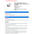 thumbnail image 2 of Power Window Switch Connector - Compatible with 2005 - 2013 Ford F-350 Super Duty 2006 2007 2008 2009 2010 2011 2012, 2 of 2