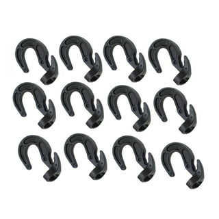 Paracord Planet Wire Bungee Cord Hooks with Plastic Coat - 10 Pack in Multiple Size Options - Use with Elastic Stretch Bungee Shock Cord
