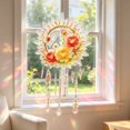 thumbnail image 3 of Clearance! Suncatcher Window Hanging Ornament Floral Butterfly Acrylic Wind Chime with Crystal Pendant for Home Bedroom Living Room Window Garden Boho Wall Art Decor, 3 of 7