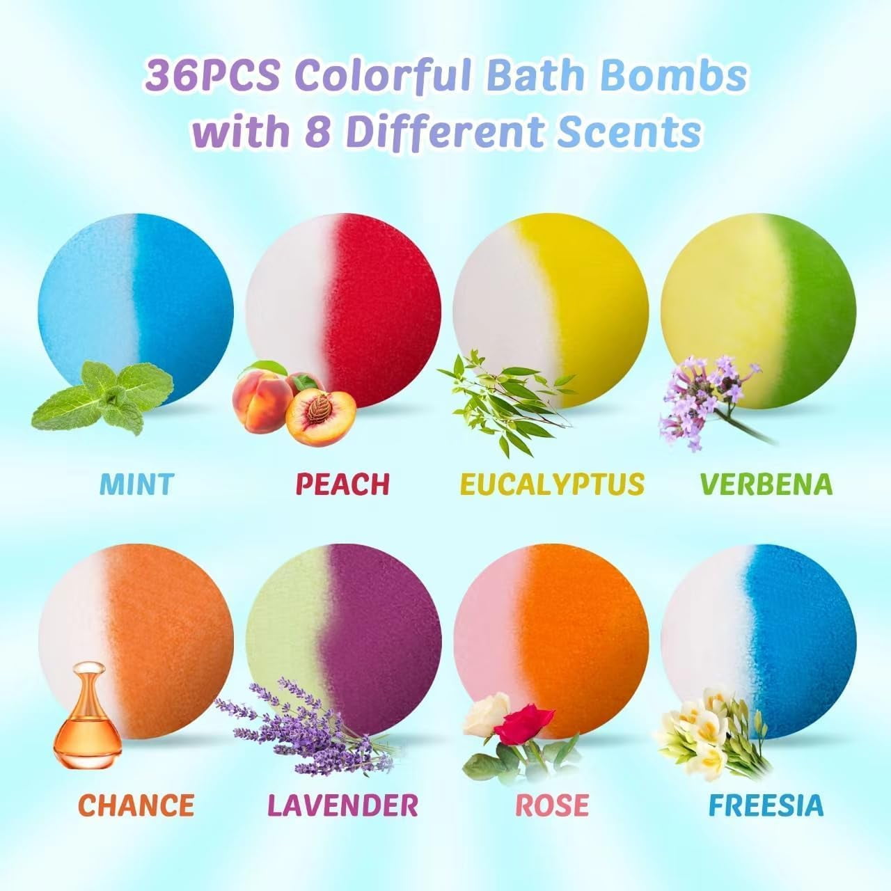 36Pcs Bath Bombs for Kids,  Bubble Bath Bombs with Glow in The Dark Dinosuar, Animal and Ocean Surprise Toy Inside, Organic Gift Set for Birthday-PickMora