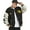 Multicolor, variant on HISITOSA Mens Womens Varsity College Jacket Baseball Bomber Jacket Vintage Sweatshirt Casual Unisex Streetwear Coats with Patch