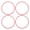 Red, variant on Suodoka 4Pcs 16 Inches / 40.6 cm Wheel Rim Protector Ring Anti Scratch Self Adhesive Wheel Rim Guard Trim Ring for Flat Rim Edge Car White