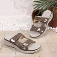 thumbnail image 5 of Norvail Womens Orthopedic Arch Support Open Toe Sandals, Wide Foot Sandals for Women Dressy, Non Slip Comfortable Walking Slippers for Summer Beach Vacation, 5 of 8