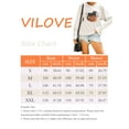 thumbnail image 6 of VILOVE Black Cat on Pumpkin Sweatshirt Women Fall Sweatshirt Funny Halloween Pumpkin Face Graphic Pullover Tops, 6 of 6