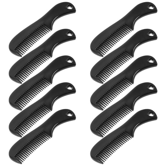 FRCOLOR 10 Pcs Beard Comb Combs for Men Grooming Hair Man Black