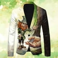 thumbnail image 2 of LIUJUNSHOP Casual Men's Blazer Mens St Patricks Day 3D Digital Printed Lightweight Business Suit Jacket for Formal Wear, 2 of 3