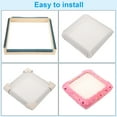 thumbnail image 5 of Uxcell 9.8" x 9.8" Punch Needle Frame, Beech Wood Square Rug Hooking Frame, Dark Blue, 5 of 7