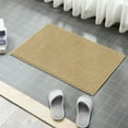 thumbnail image 3 of Subrtex Chenille Bathroom Rugs Soft Non-Slip Super Water Absorbing Shower Mats (Beige, 20*32), 3 of 7
