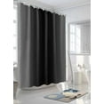 thumbnail image 3 of Black and Shower Curtain, Grey Gradient Waterproof Shower Curtain Set with 12 Hooks Lightweight Washable Fabric Shower Curtains for Bathroom 72x72 Inches, 3 of 6