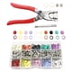 thumbnail image 4 of 200 Piezas 9.5mm Snap Fasteners Tool Kit Snap Clip 10 Colores con Alicates Press Studs Herramienta de Sujetadores para Manualidades Bolsas Hugo Sujetadores a presión, 4 of 8
