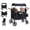 A Black, variant on 4 Seater Stroller Wagon for 4 Kids, Akaber Foldable Wagon Stroller with Snack Tray, Removable Canopy, Large Storage Bag, Phone Cup Holder, Adjustable Push Handles, Black